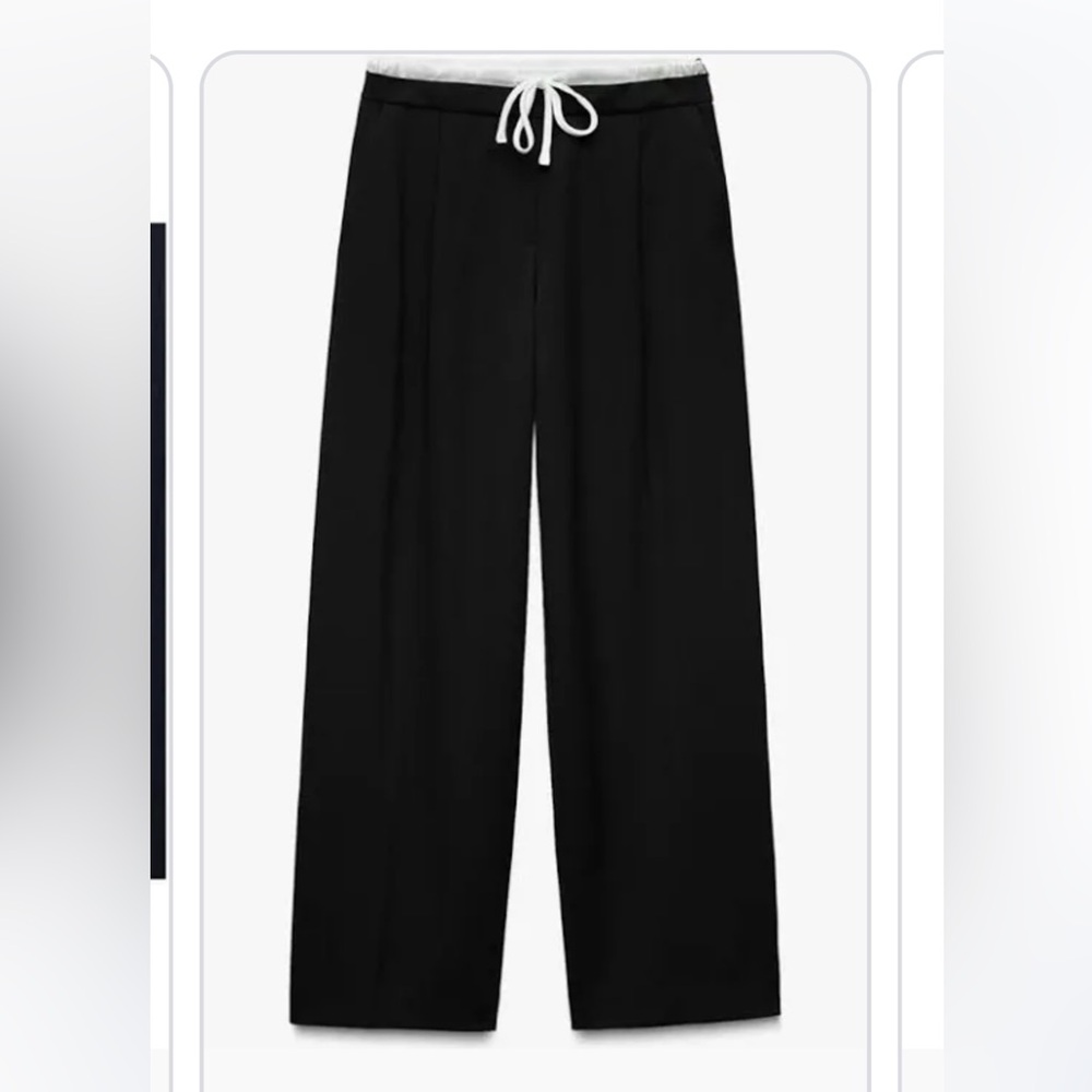Zara double lined waist band pants